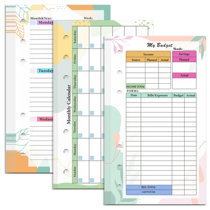 A6 Notebook Budget Page
