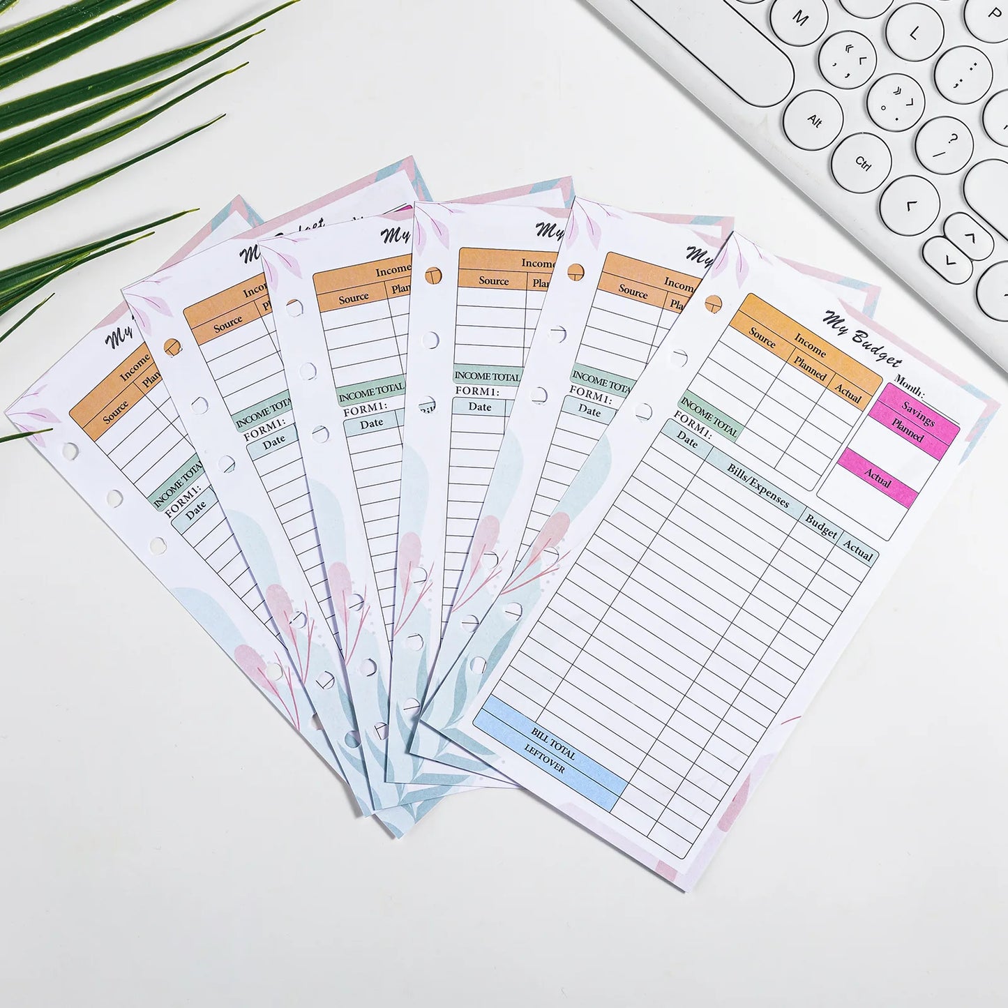 A6 Notebook Budget Page