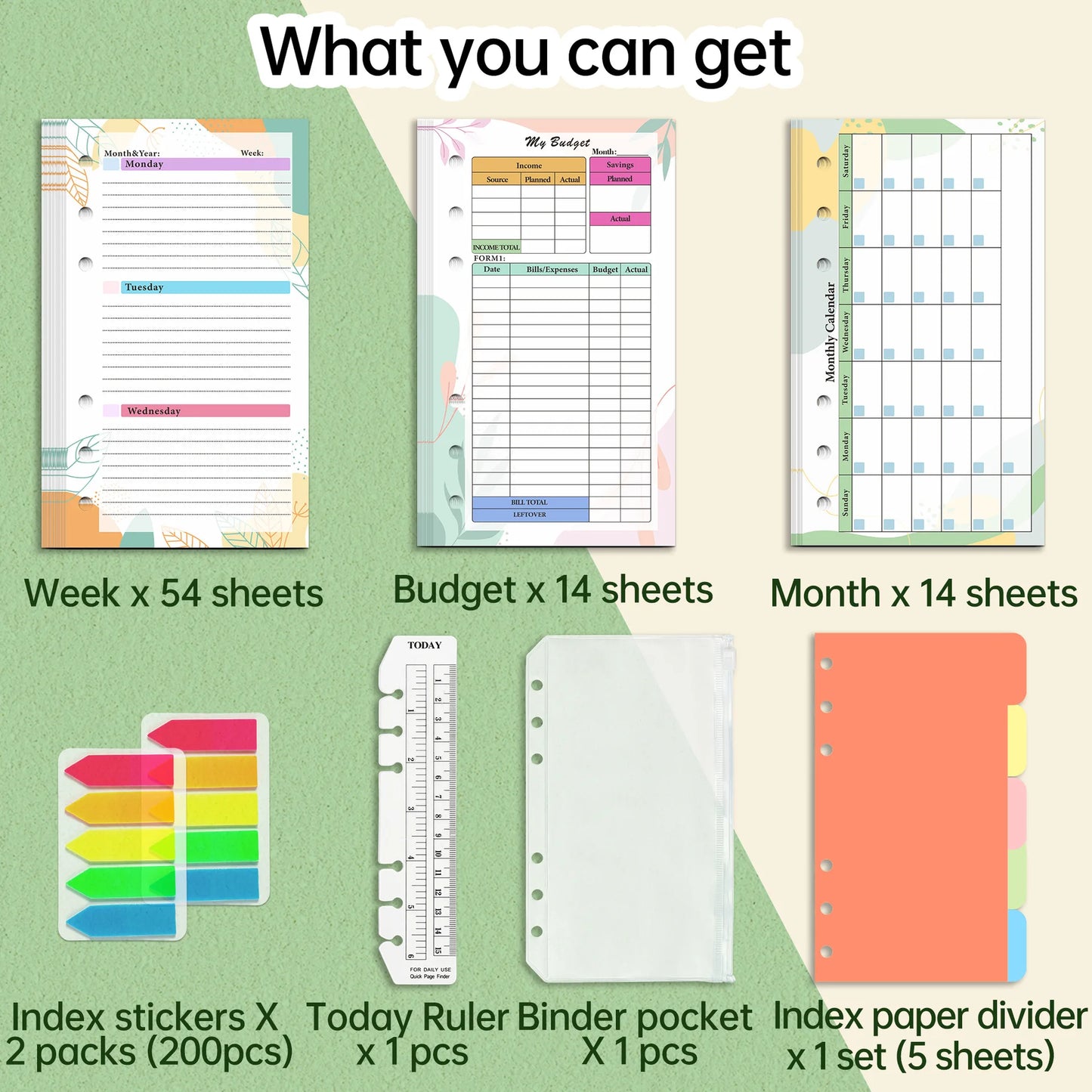 A6 Notebook Budget Page